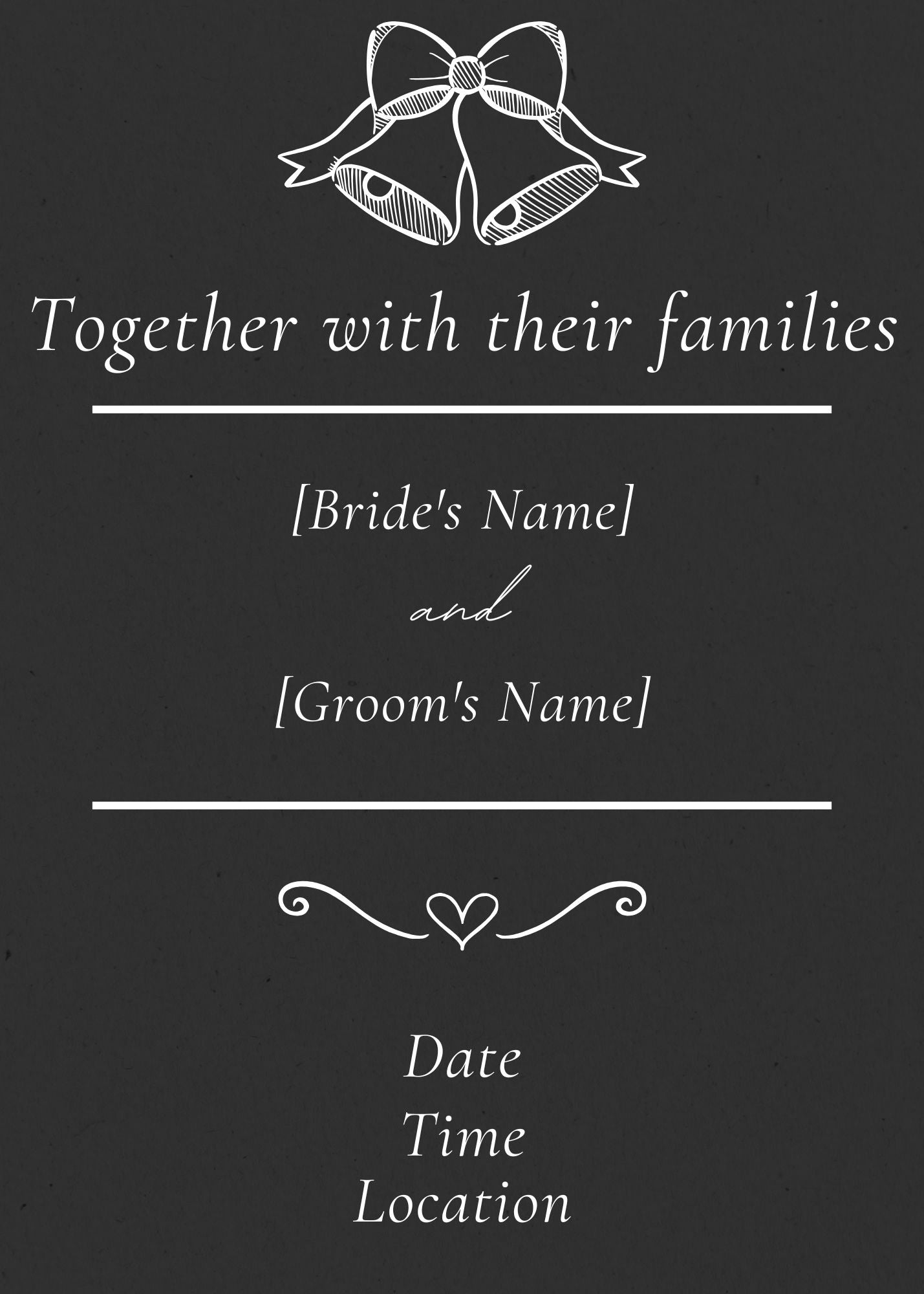 Together With Their Families Digital Invitation